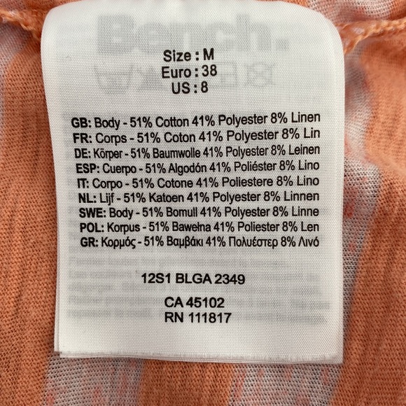 Bench - Peach / Coral Striped Classic Racerback Tank Top - Picture 8 of 9